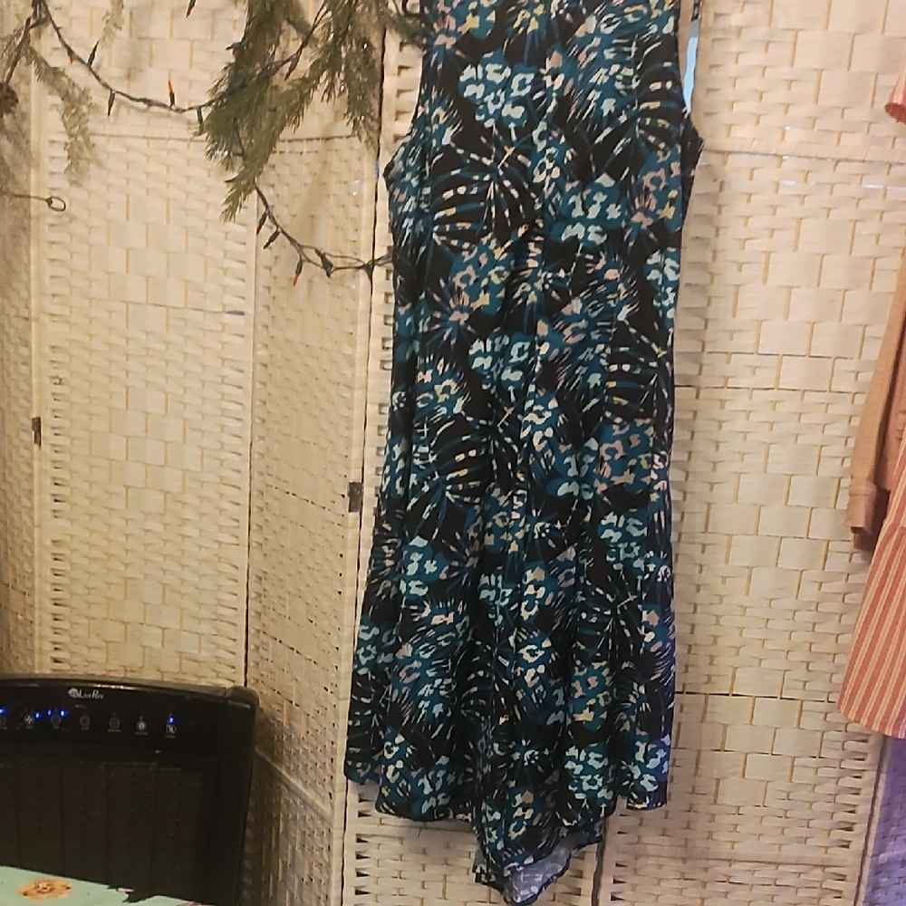 Chic Floral Maxi Dress in Blue by [Brand] - Picture 3 of 3